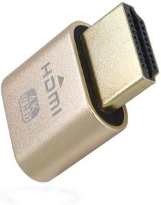 4K UHD HDMI EDID Dummy Plug Headless Virtual Display Emulator DDC Adapter For Bitcoin Mining Remote Desktop GPU Mining Rig