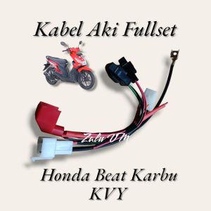 KABEL AKI ACCU HONDA BEAT KARBU KVY FULLSET KABEL BENDIK STATER RUMAH SIKRING