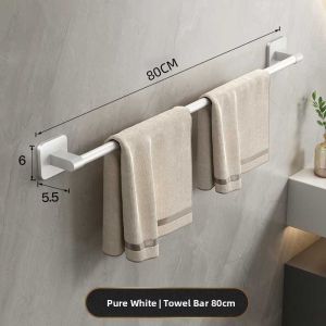 TIJU | Wall-Mount Drill-Free Towel Rack