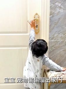 Door Handle Lever Lock Safety Child Penahan Pintu Pengunci Pintu Anti-Maling 3M