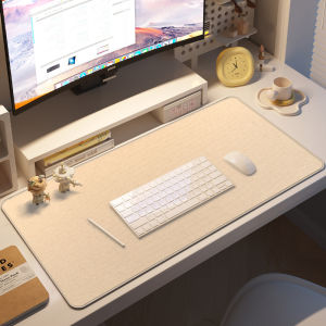 Large Size Linen Mousepad Thickened Office Computer Desk Mat Breathable Waterproof Easy to Clean Summer Seasonal Luxury Style