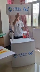 booth Lowest price table plastic exhibition booth counter booth Easy to install very sturdy and not easily damaged.