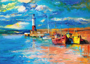Beacon Lighthouse Jigsaw Puzzle 500/1000/1200/2000PCS Ocean Scene Focus Activity Leisure Time Gift