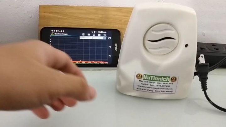 Máy Đuổi Chuột Bằng Sóng Siêu Âm, Đuổi Côn Trùng Gián, Muỗi Hiệu Quả 3 in 1, Thiết Bị Đuổi Chuột Trên La Phông DT 30-50m2-Hà Tiện Ích. 