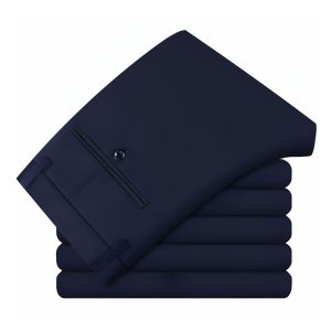 British Style Mens Trousers 2025 Anti-Wrinkle Stretch Formal Pants Thin Comfortable Business Casual Dress Pants for All Seasons