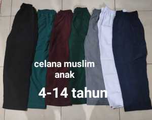 celana panjang anak laki laki celana muslim anak laki laki 3-14 tahun