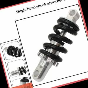 Bicycle 125mm Rear Spring Shock Absorber 1pc Metal Suitable For Electric Scooters Bumper Cycling Components Parts Tool