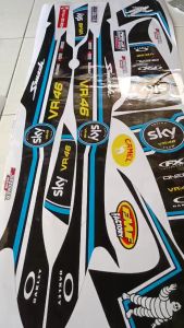 STRIPING SMASH - Sticker Striping Variasi List Suzuki SMASH S-3 DESAIN IP STRIPING