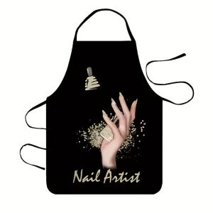 Personalized Nail Artist Apron Stain-Resistant & Durable Apron Essential for Nail Artists