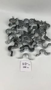 KLEM BESI PLAT PIPA UKURAN 1/2 INCH ISI 100 BIJI / PACK HARGA MURAH BARANG BERKUALITAS