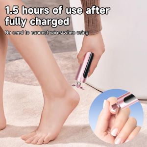 Electric Foot Callus Remover Heels Dead Skin Remove Foot Care File Cuticle Callus Remover Feet Grinder USB Rechargeable with Replacement Sandpaper