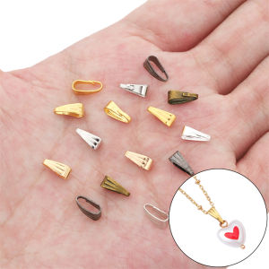 100Pcs 3x7mm Pendant Clip Clasp Melon Seeds Buckle Charm End Clasps Connectors For DIY Necklace Bracelet Jewelry Making Findings
