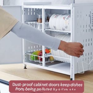 Lifinity Dish Rack Multi-Function Drying Rack Kitchen Countertop Plate Organizer Storage Shelf