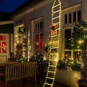 3M Santa Claus Climbing Ladder Warm Light Christmas Decoration Home Outdoor Garden Cristmas Tree Ornement New Year Gift