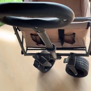 Foldable Camping Trolley Big Wheel Heavy Duty Outdoor Wagon 150L Camping Cart Shopping Cart Garden Carts Storage Basket Beach Camping Equipment