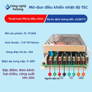CHUANGYI | Mô-đun Điều Khiển Nhiệt Độ PID Tự Chỉnh Đúng Cao Dòng Điện Lớn