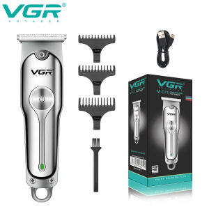 VGR 071 Hair Trimmer Professional Hair Clipper Rechargeable Hair Cutting Machine T-Blade Cordless Portable Trimmer for Men