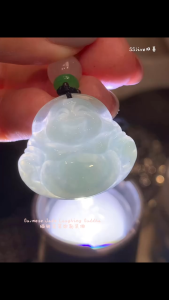 缅甸翡翠弥勒笑佛 (带绳款) Burmese Jade Laughing Buddha 玉面光泽✨福气满满🧧 🐎#myr105 #jade #翡翠 #弥勒笑佛 #福气 #笑容灿烂