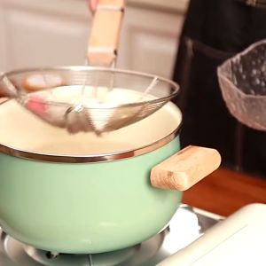 Stainless Steel Mesh Skimmer with Wood Handle/Food Colander/Oil Strainer/Oil Filter/Colander Mesh/Mesh Strainer