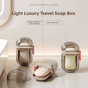 Portable Waterproof Soap Box with Drip Tray