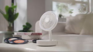 Gaiatop FF-01 Foldable Camping Desk Fan with Dual Light & 3 Speeds | 4.7m/s Wind 2600RPM Portable USB Rechargeable Fan for Outdoor Home Travel