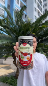 Trà gạo lứt huyết rồng đậu đen xanh lòng - Gừng mật ong (Thùng 10 hủ 800gr)