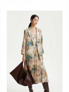 Vero Moda | Loose Collared Printed Womens Blazer Autumn