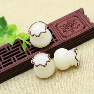 Handmade DIY Materials Ivory Fruit Keychain Accessories Buddhist Carving Star Moon Fashion Jewelry Craft Supplies Fresh out