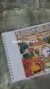 Spooky Cutie Vol 2 Cute & Comfy Coloring Book - Buku Mewarnai Cute Aesthetic Untuk Anak Dewasa Kertas Super Tebal