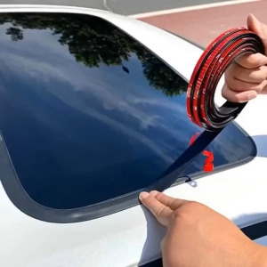 Automobile Rubber Soundproof Sealing Strip Car Sunroof Windproof Glass T-shaped Seal Dustproof Adhesive Accessories for Cars