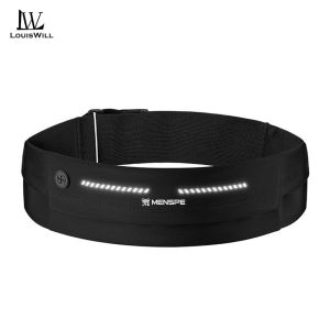 LouisWill Sport Waist Bag Chest Bag Multi-Functional Fitness Bag Waterproof Waist Bag Wear-Resistant Earphone Hole Waist Bag Outdoor Sports Belt Pouch Running Waist Belt Jogging Gym Marathon Waist Packs With Reflective Strip for Workouts Sports Outdoor
