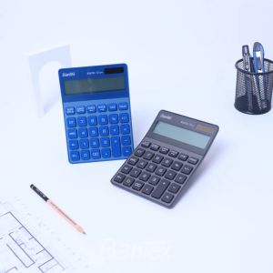 Bantex Kalkulator 12 Digit Bahan Metal Dual Power Tampilan Besar Garansi 3 Tahun BD4226