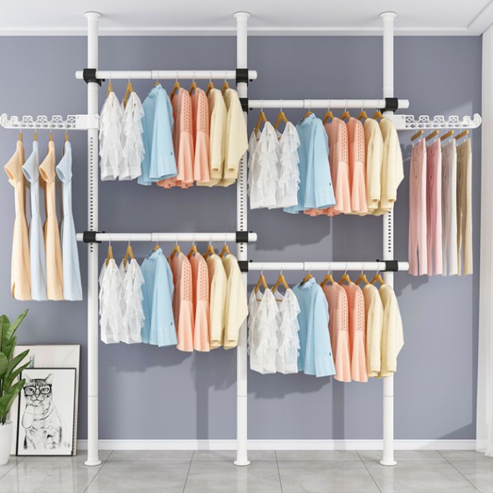 Clothes Hanging Rack Cabinet Wardrobe For Clothes Drying Rack Hanger Rack Open Wardrobe Metal Indoor Simple Wardrobe