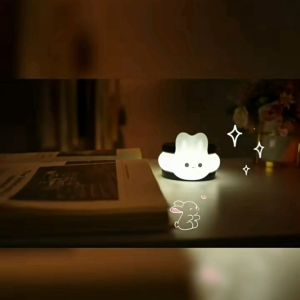 Lampu Malam Bentuk Kukis Oreo Kelinci Lampu Tidur Rabbit Night Lamp