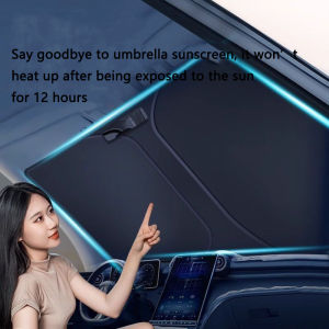 Car sunshade front windshield heat insulation and light protection customized version suitable for Toyota Hilux accessories foldable window visor sun visor cover