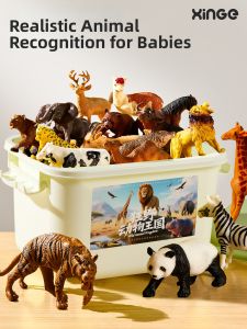 XINGE | Childrens Miniature Simulated Animal Model Toy Set