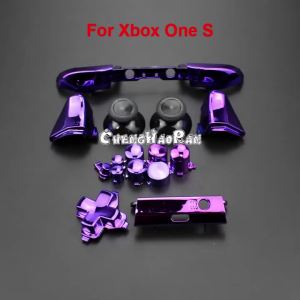 Bộ Nút Chrome Đầy Đủ ChengHaoRan Dành Cho Xbox One S - Dpad ABXY Trigger Grips Stick Parts Phụ Kiện Điều Khiển