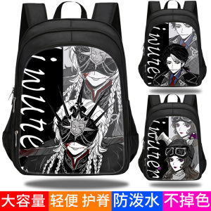 Lightweight Canvas Student Backpack for Elementary And Middle School Boys And Girls Large Capacity Dual-Shoulder Bag Trendy And Fashionable