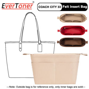EverToner Felt Insert Bag for Central City 33 Tote Shopper Bag Storage Organizer Makeup Handbag Linner Travel Inner Bags Organizations