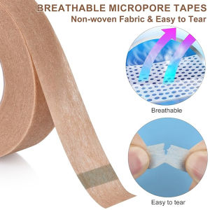 4/6 Rolls Flexible Skin Tape Breathable Nose Tape Self Adhesive Gauze Tape for Wound Injuries Swelling Sports
