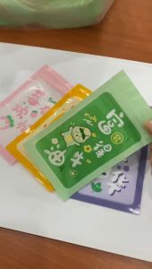 Beg Plastik Zip Lock Pembungkusan Kosmetik Barang Kemas Holografik"