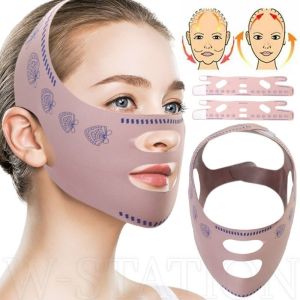 Double Layer Face Slimming Belt Adjustable Elastic Band Custom Fit Breathable Comfortable Wear Reduce Double Chin