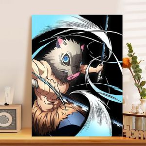 KAYOU | Bộ Tranh Tô Màu Theo Số Bằng Acrylic Demon Slayer Nezuko Trên Vải Bố Dành Cho Người Lớn Tranh Vẽ Kỹ Thuật Số