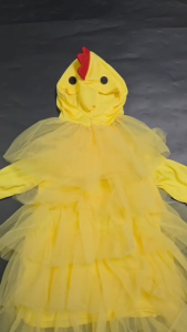 ชุดแฟนซีเด็ก ชุดลูกไก่ ลูกเจี๊ยบ มาเป็น 2 ชิ้นเครื่องหัวและเดรส (FANCY512)