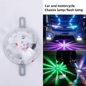 18 Colorful Car Truck Motorcycle Chassis Lamp Laser Warning Modified LED Brake Anti-fog Bulb Laser Tail Light Motorcycle Decoration Atmosphere Lamp