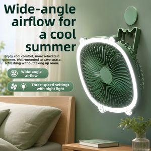 Jiaxun | Cordless Wall-mounted Fan Portable Silent