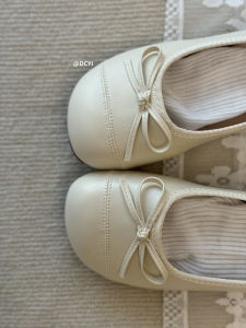 Adorable Flat Bottom Mary Jane Shoes Silver Butterfly Knot Comfortable Soft Womens Footwear Casual Sweet Style round Toe