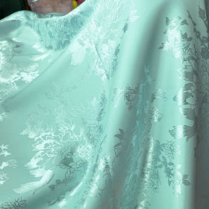 59inch Peony Brocade Jacquard Damask Upholstery Sofa Fabric Curtains Dining Chair Cover Home Decoration Pillow Cushion Materials