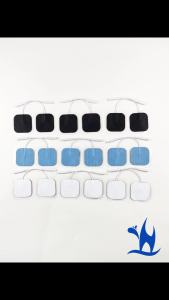 YINHANG | Bulk Pack 30/50/100pcs 4x4cm Reusable TENS Acupuncture Self-Adhesive Gel Electrode Pads for Digital Massage Physiotherapy Device