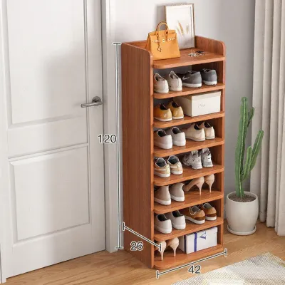Rotating Stand Home Entrance Space Shoe Rack Simple Multi-layer round Cylinder Cabinet Iron Material No Door Geometric Pattern